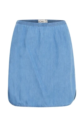 Ljusblå Chambray Denim Kjol