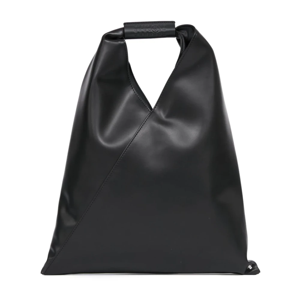 MM6 Maison Margiela Zwarte Leren Japanse Handtas Black Dames