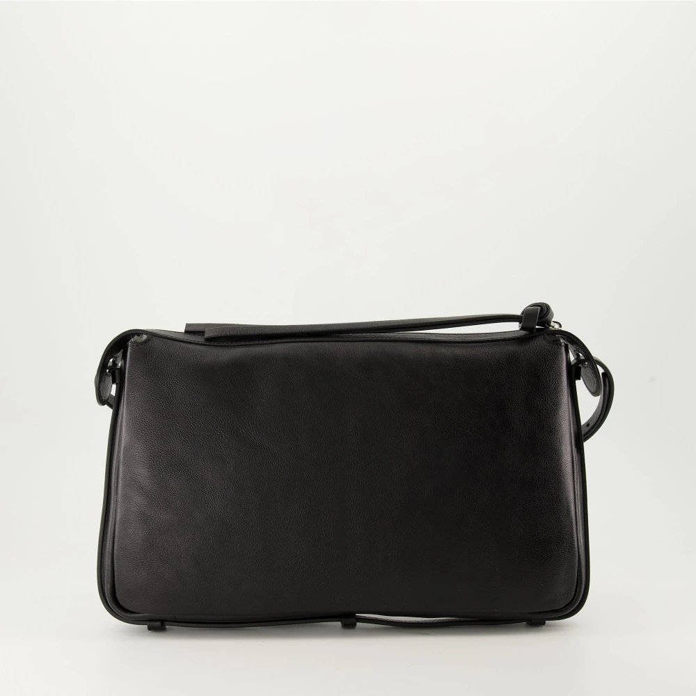 Fendi Zwarte leren schoudertas Black Dames