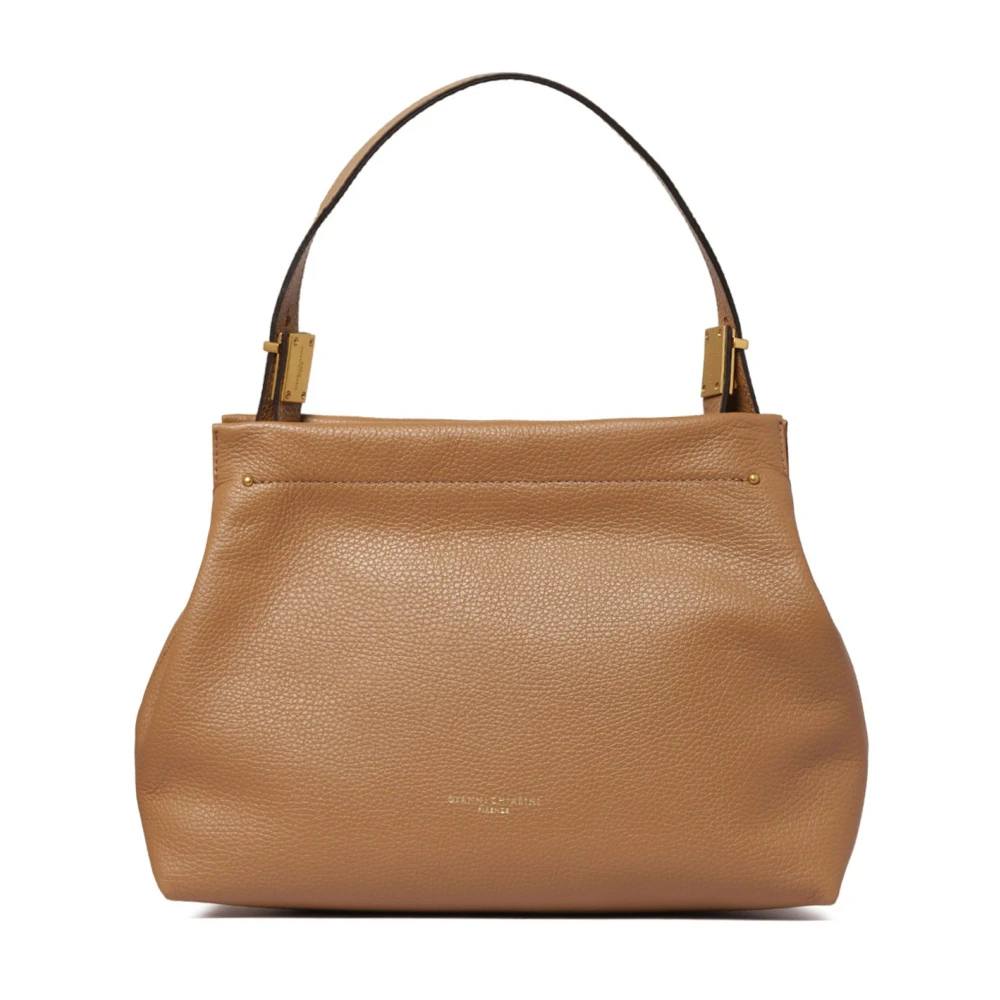 Gianni Chiarini Matilde Leren Schoudertas Brown Dames