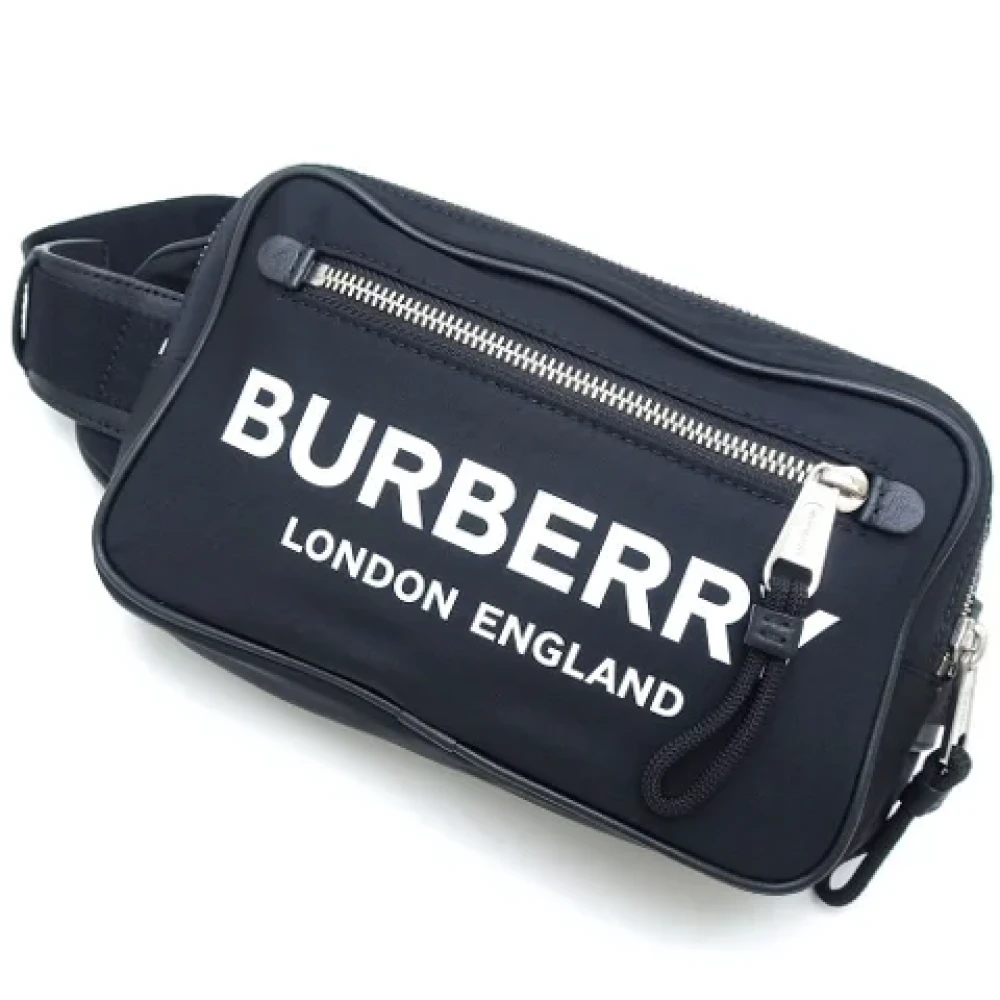 Burberry Vintage Pre-owned Nylon crossbody-bags Black Dames
