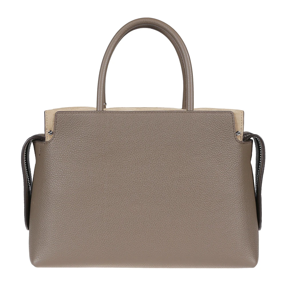 TORY BURCH Stijlvolle Mercer Satchel Tas Gray Dames