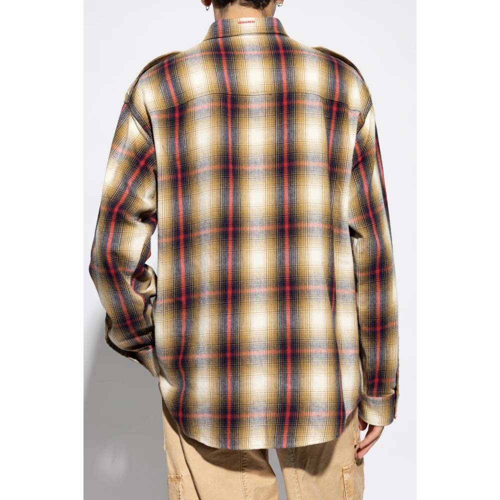 Dsquared2 Geruite patroonoverhemd Multicolor Heren