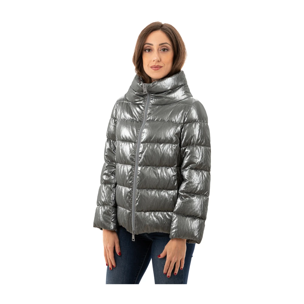 Herno Gewatteerde Capuchonjas Gray Dames