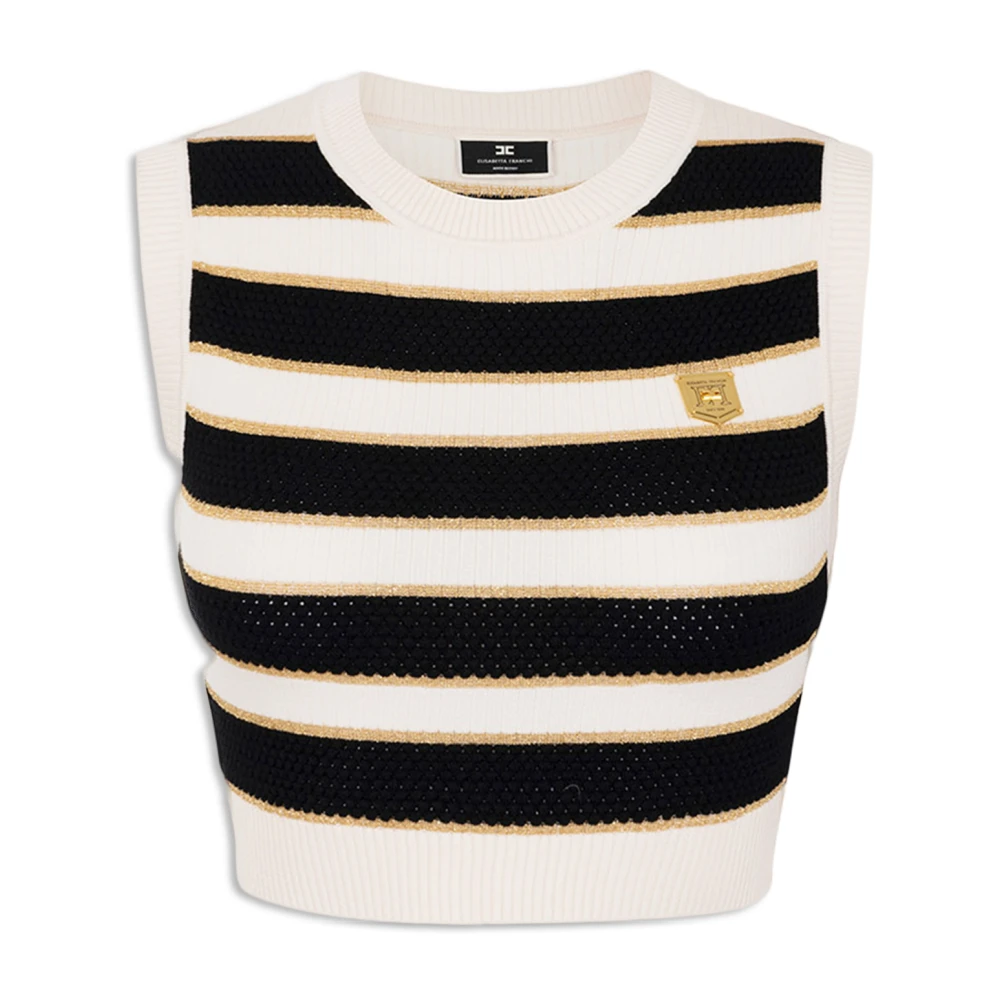 Elisabetta Franchi Stijlvolle Top met Unieke Stijl Multicolor Dames