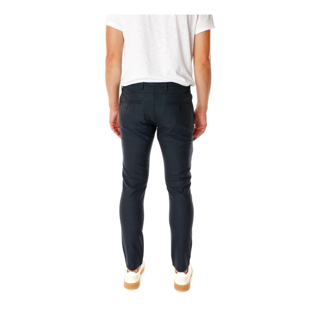 Gabba Klassieke geruite chino-broek Black Heren