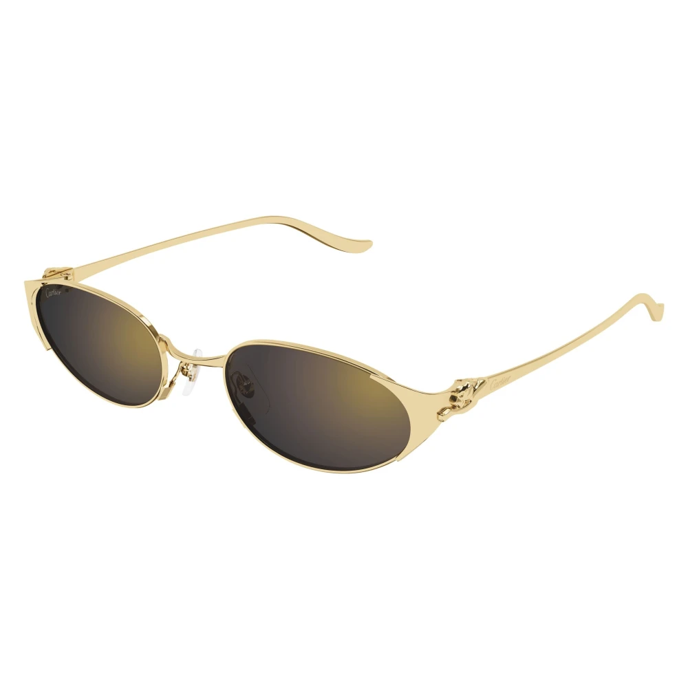 Cartier Unisex Yellow Sunglasses, 53 Mm, Oval Sunglasses
