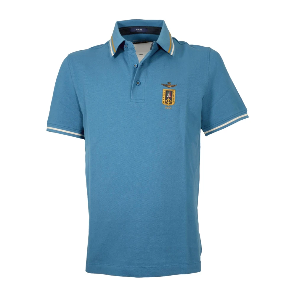 Aeronautica Militare Men's Blue Polo Frecce Tricolori 261Po1914up00403 - Polo Shirts - 3XL - Tops