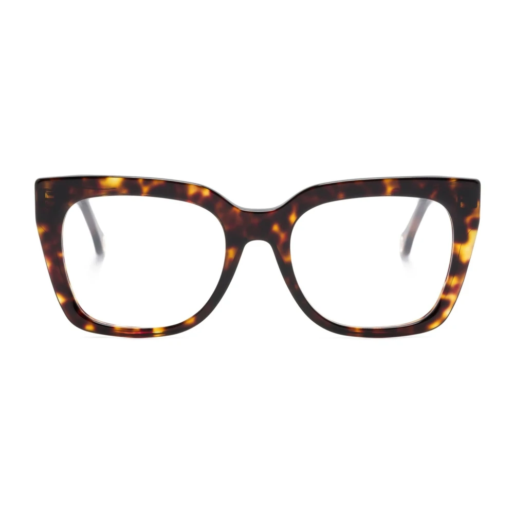 Carolina Herrera Bruin Havana Optisch Montuur Brown Dames