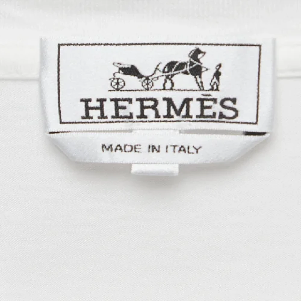 Hermès Vintage Pre-owned Fabric tops White Heren