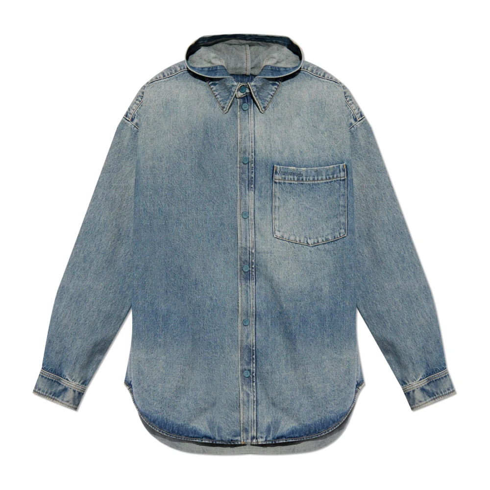 Balenciaga Denim overhemd Blue Heren