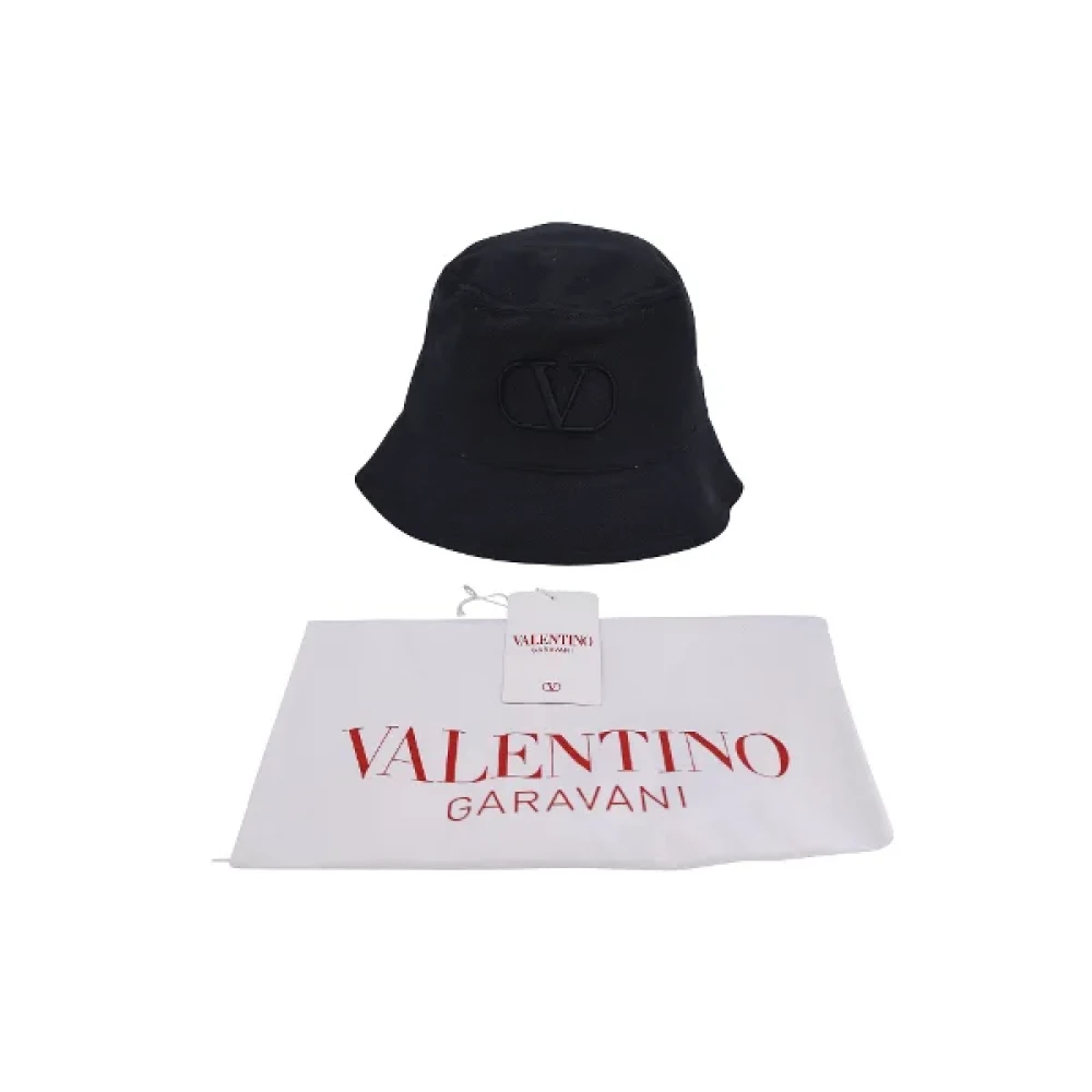 Valentino Vintage Pre-owned Cotton hats Black Dames