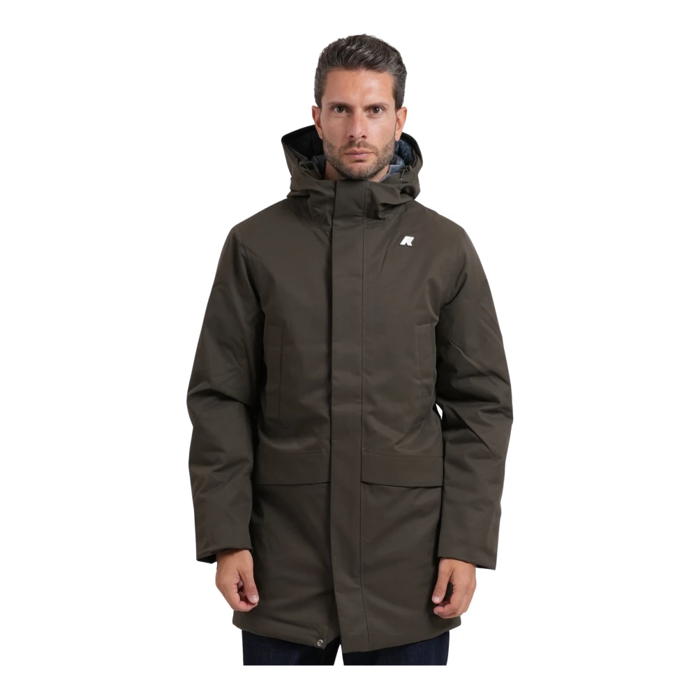 K-Way Uomo Grigio Cappotti, M, New,