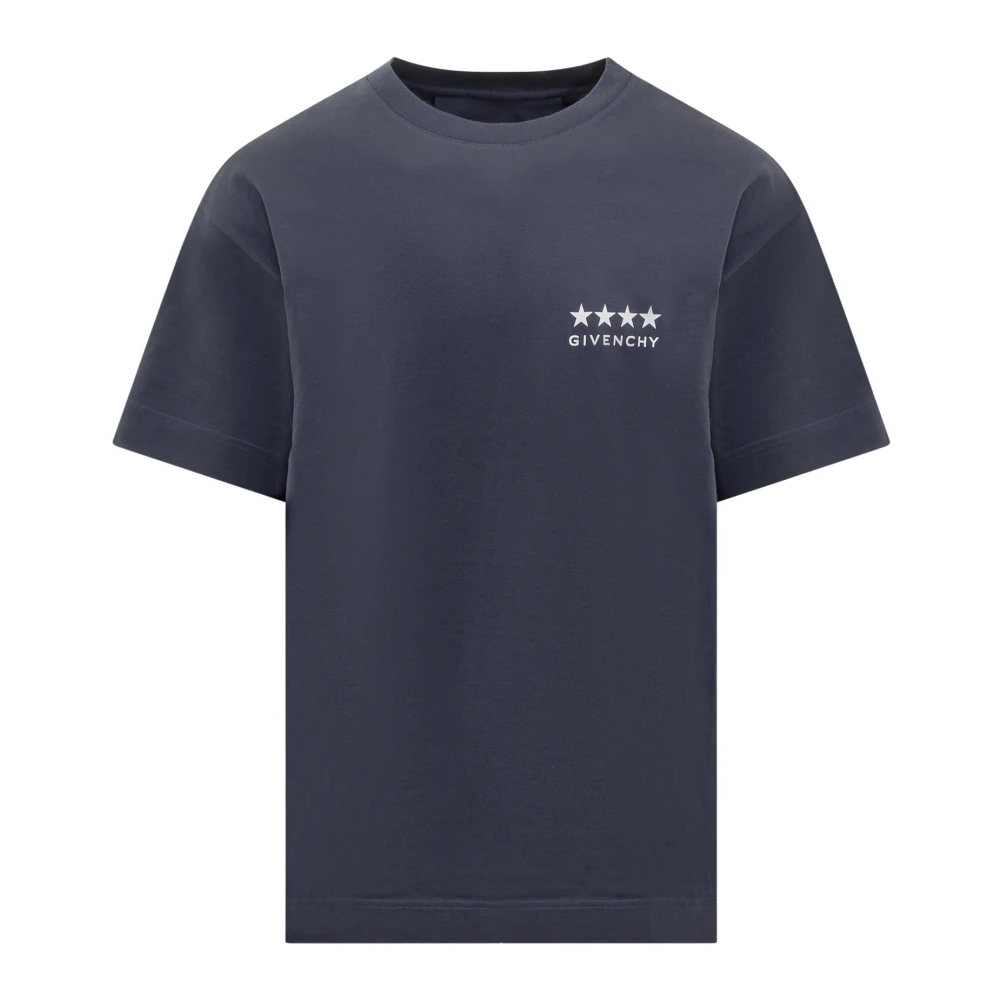 Givenchy Standaard T-shirt met Korte Mouwen Blue Heren