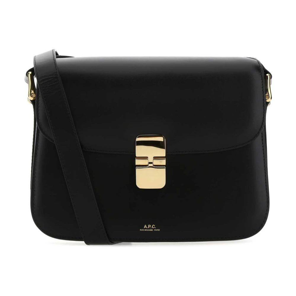Bolso Bandolera Grace de Cuero Negro - A.p.c. - Modalova