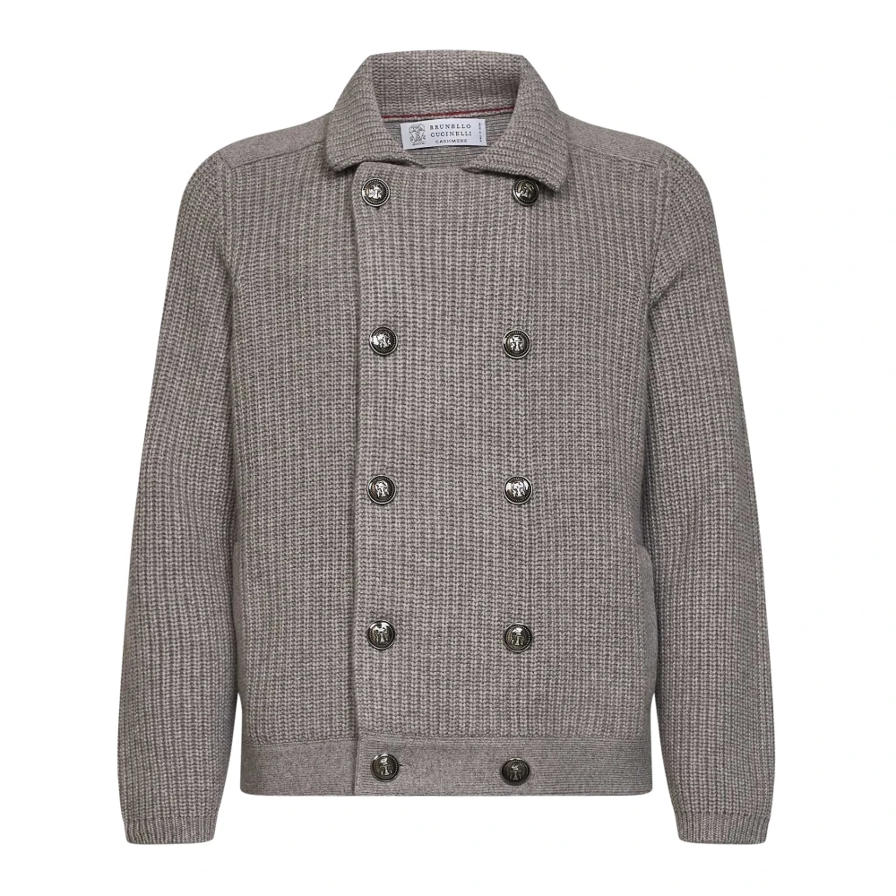 Brunello Cucinelli Marina Cardigan - Male - Cardigans - Brown - M - Knitwear