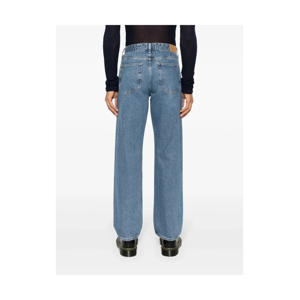 Samsøe Blauwe Denim Whisker Jeans Blue Heren