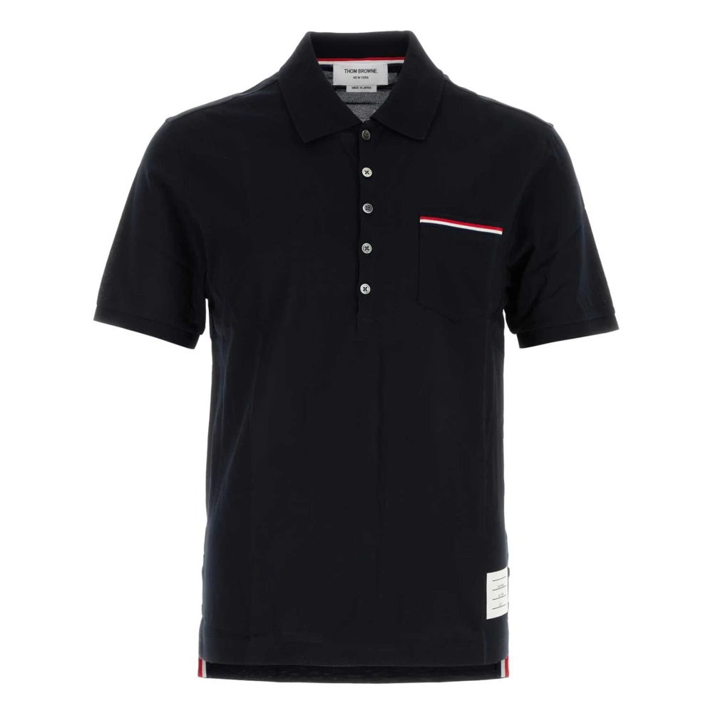 Thom Browne Gestreept Zak Polo Shirt Blue Heren