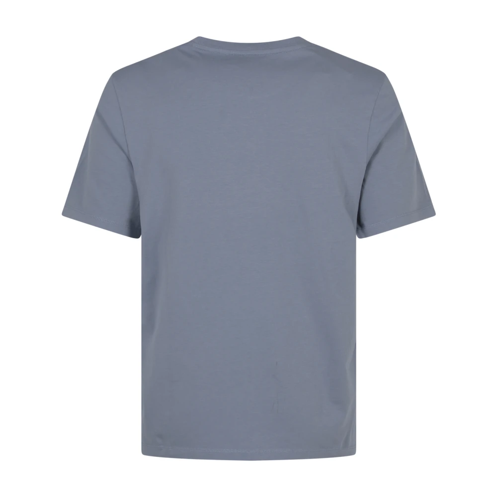 Maison Kitsuné Vos Hoofd Patch T-shirt Blue Heren