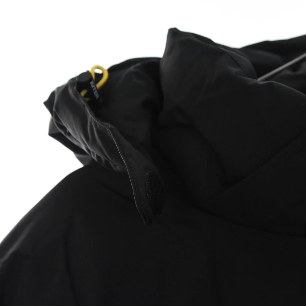 Iuter Zwarte Puffjas met Afneembare Capuchon Black Heren
