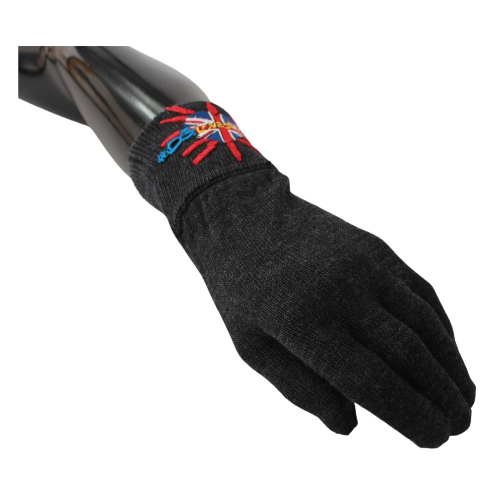 Dolce & Gabbana Gloves Gray Unisex