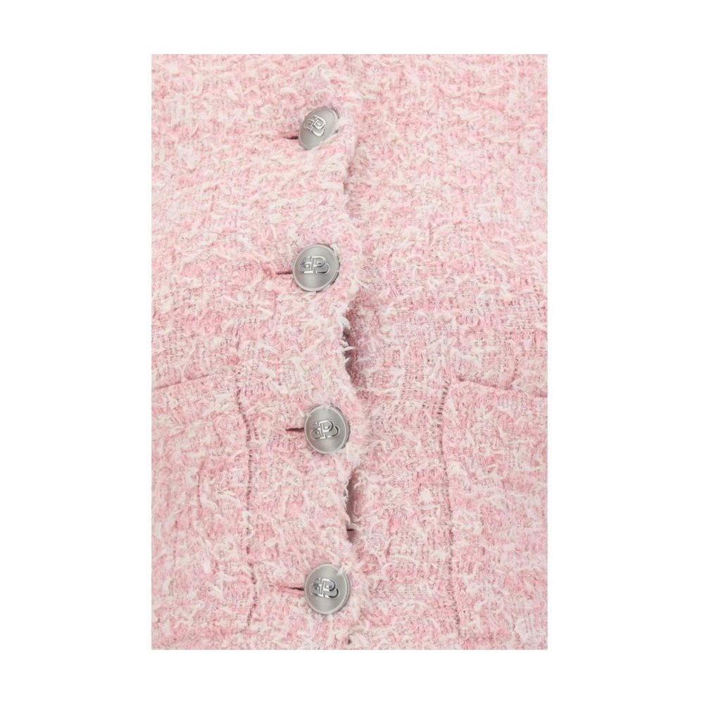 Balenciaga Sequin Cropped Cardigan Pink Dames