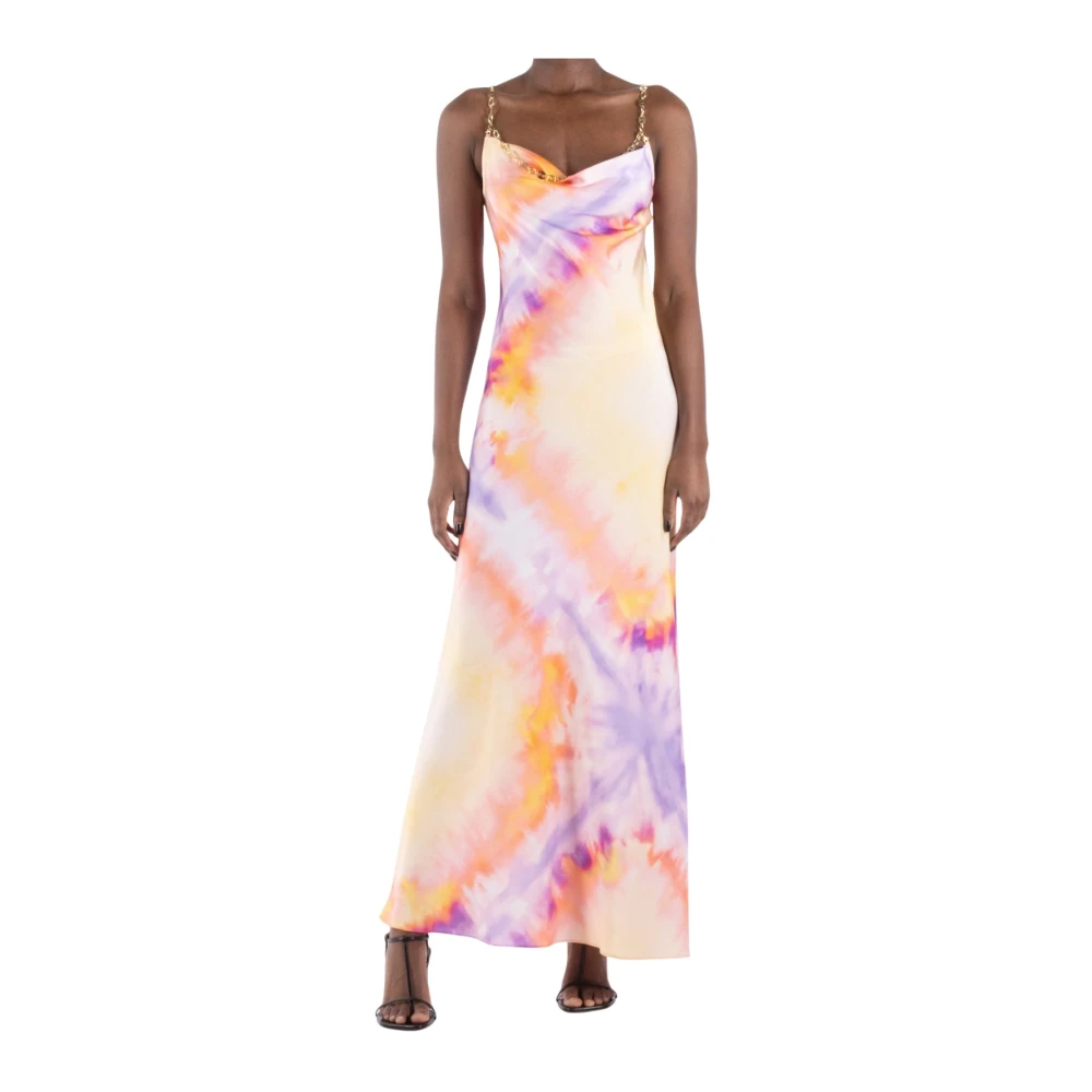 Rabanne Women's Orange Tie-Dye Dress