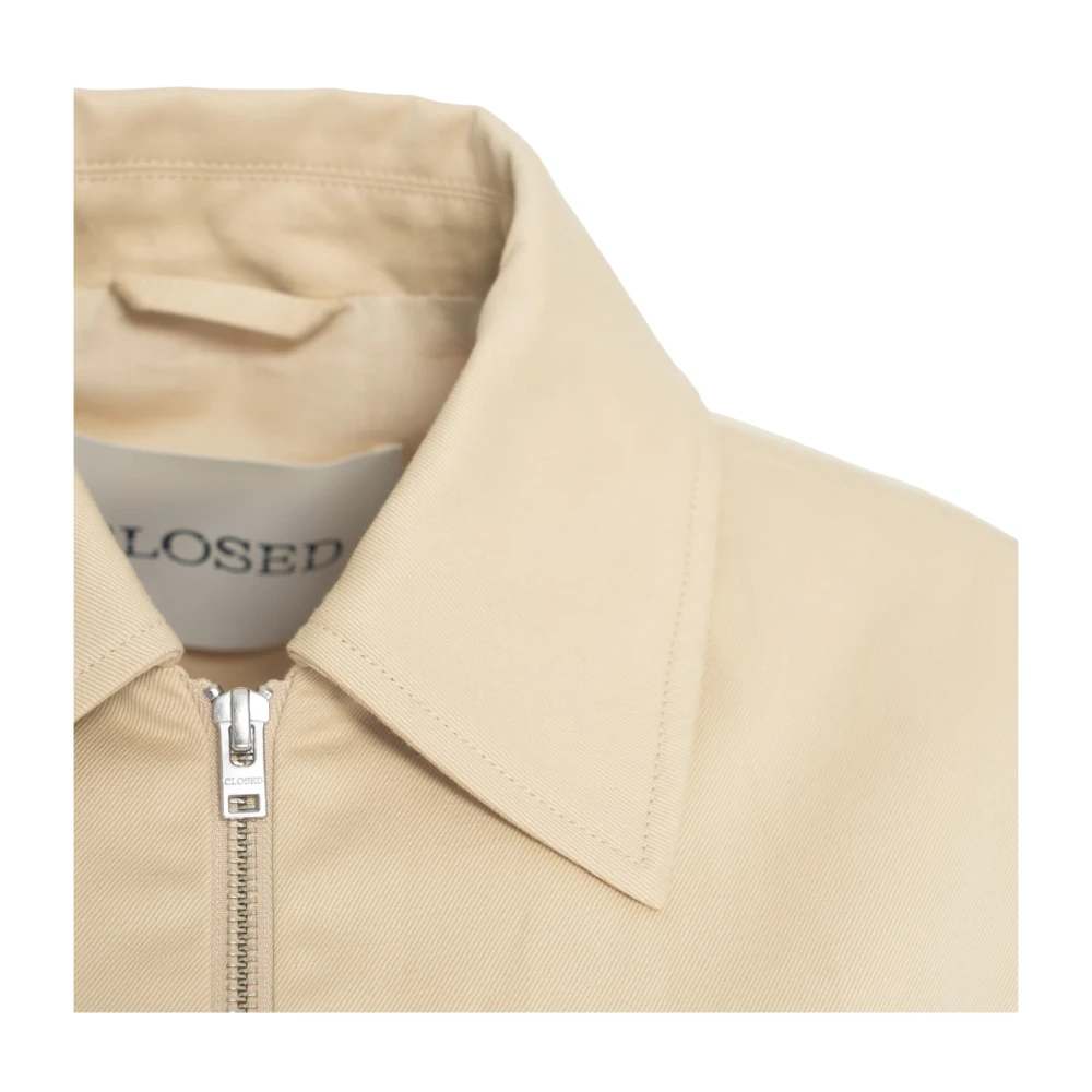 closed Beige Bomberjack met Ritssluiting Beige Dames
