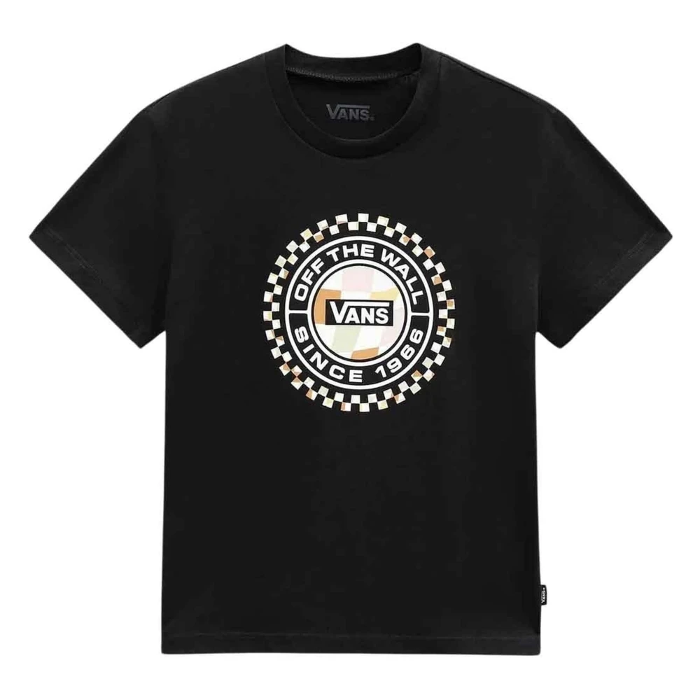 Vans CheckerCircle Crew T-shirt för Barn Black, Pojke