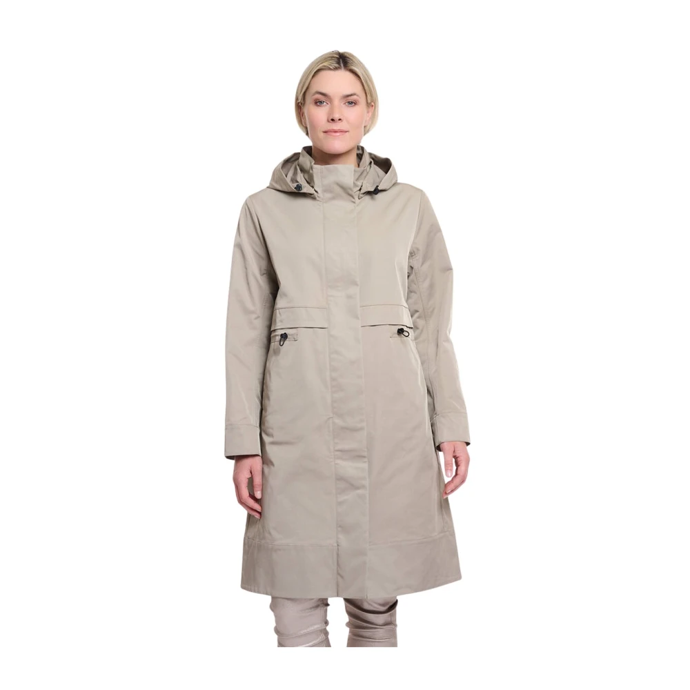 Rino&Pelle Detachable Hood Parka Kimi Beige Dames