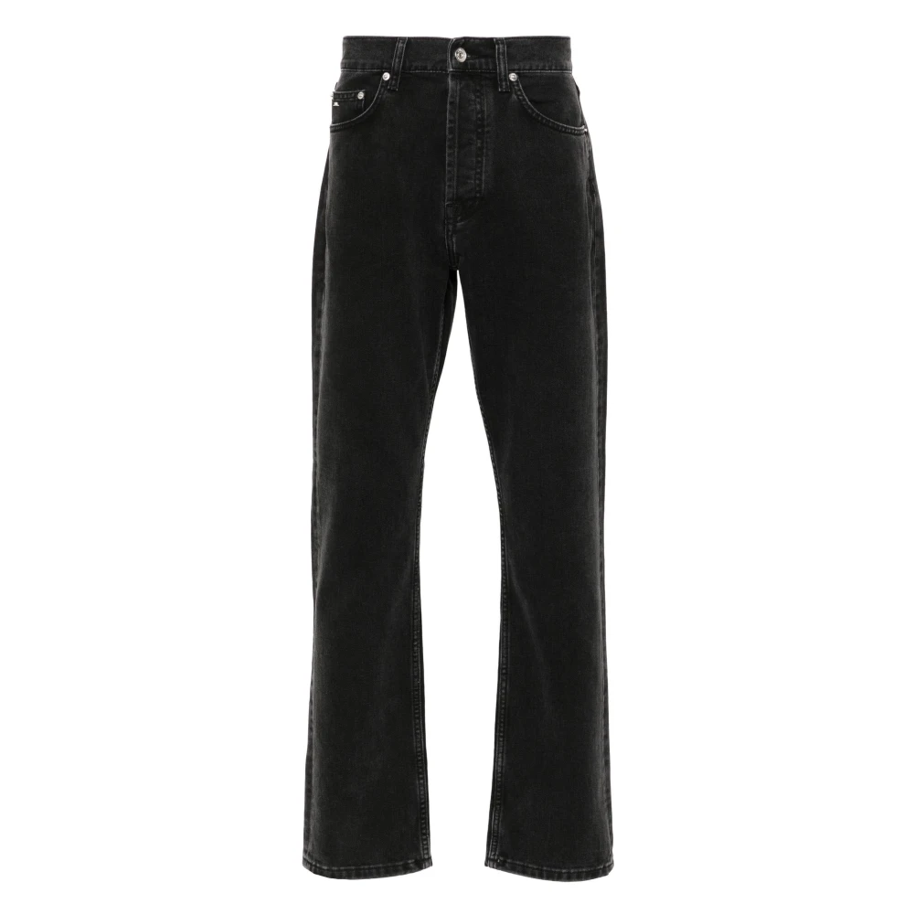 J.Lindeberg Svarta Straight Jeans Casual Stil Black, Herr