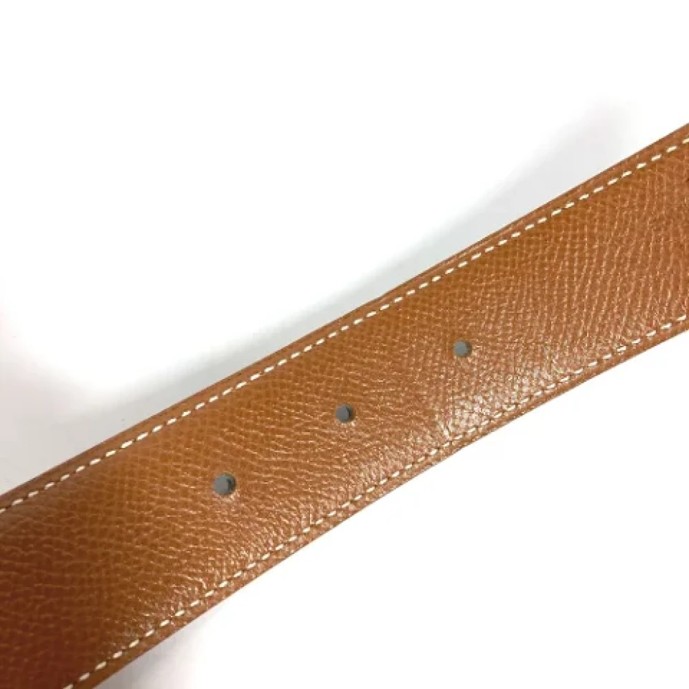 Hermès Vintage Pre-owned Leather belts Black Dames