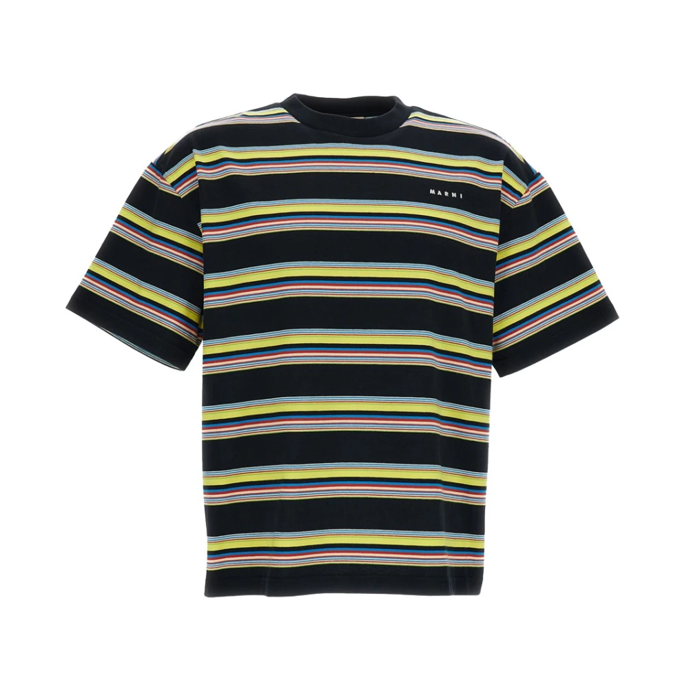 Marni Uomo Multicolor - T-Shirt In Cotone A Righe - Tops - E - L - Immagine 2