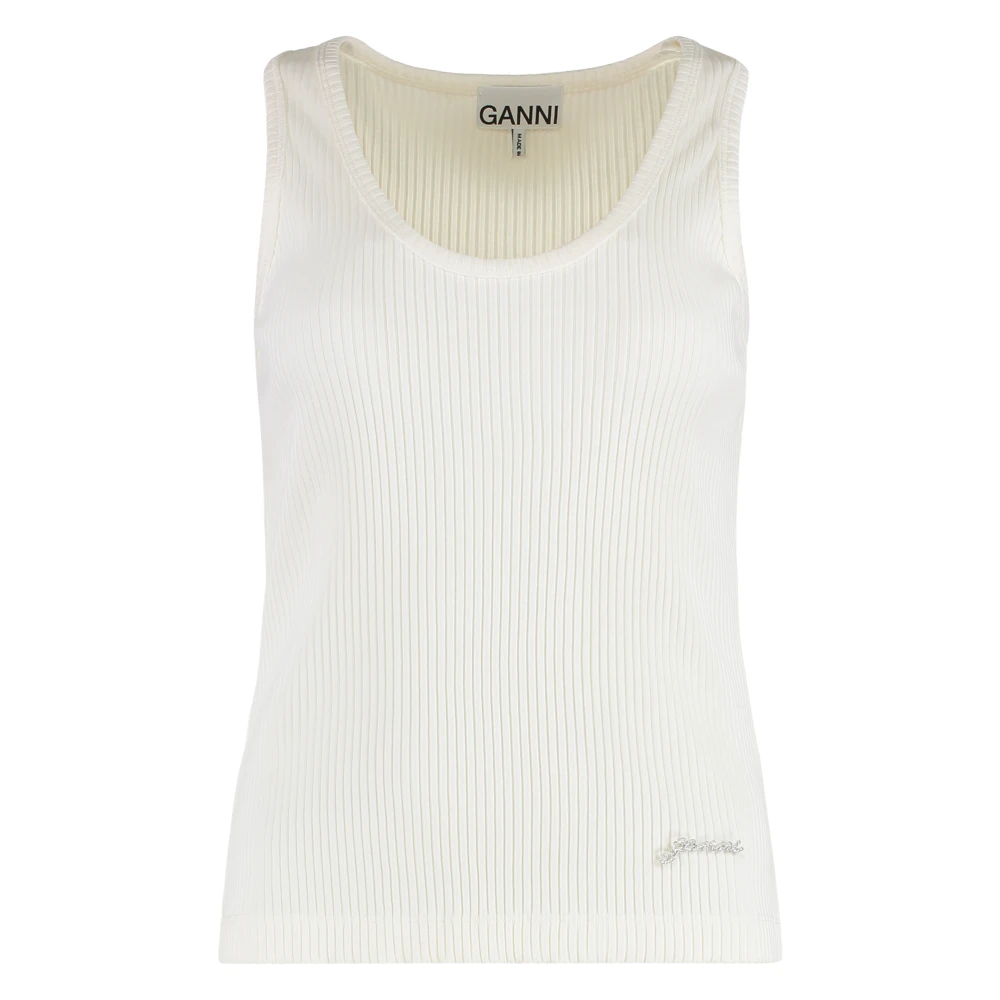 Tops > Sleeveless Tops - - Ganni - Modalova