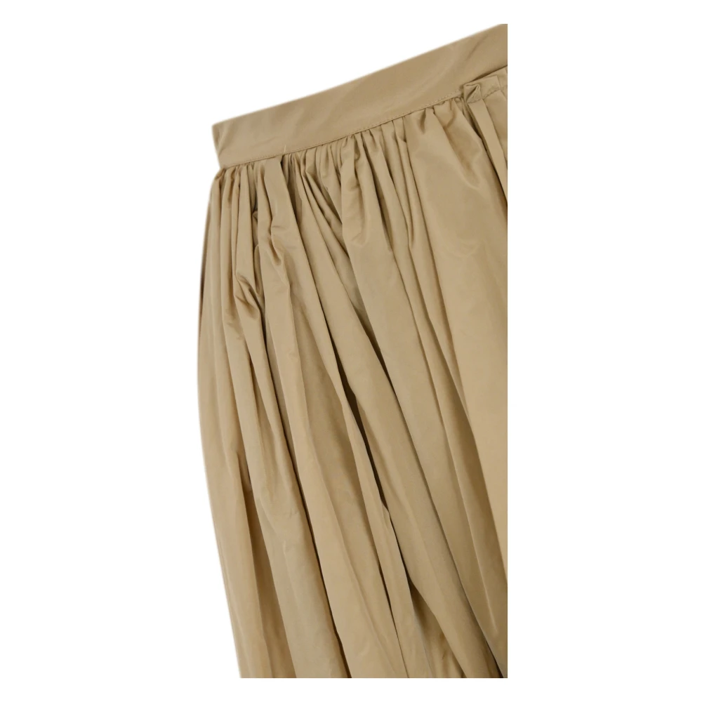 Liviana Conti Geplooide rok met striksluiting Beige Dames