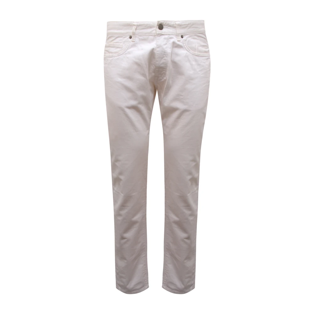 Mauro Grifoni White Denim Trousers Sir. Rocco Style - Male - Slim Fit Jeans - W33 - Jeans
