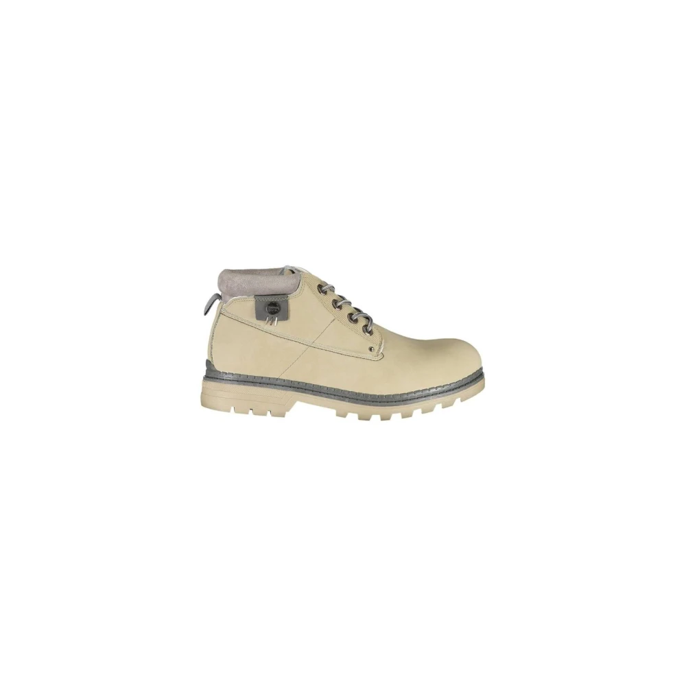 Carrera Women's Beige Lace-Up Boots With Contrasting Details
