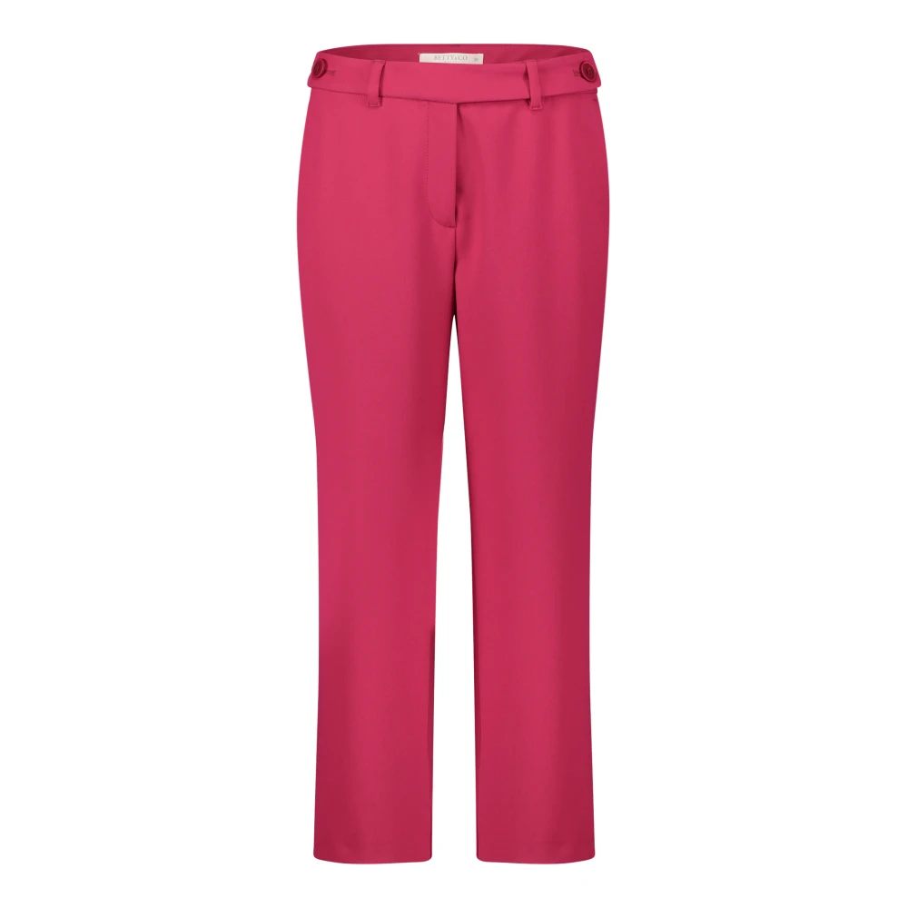 Betty & Co Klassieke rechte broek Pink Dames