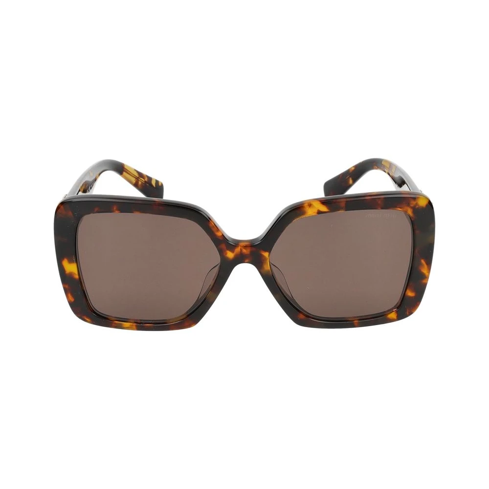 Miu Miu Women's Brown Square Honey Havana Dark Mu10ys - Image 6