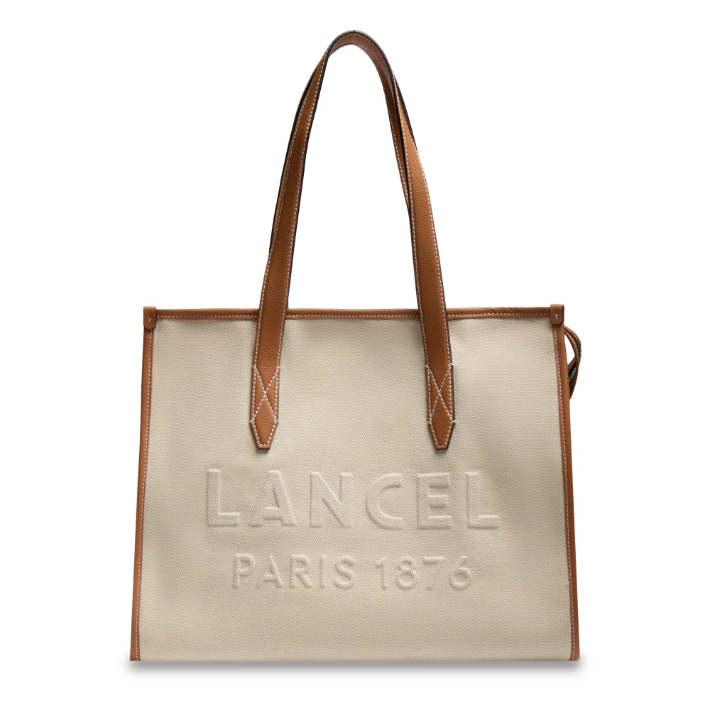 Lancel Unisex Beige Shopping Bags, One Size, Cabas / Shopping Jour Animation