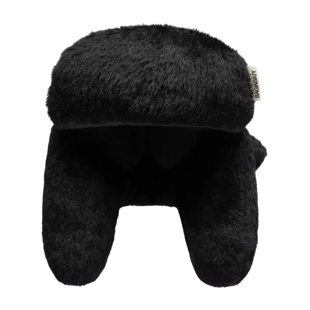 Ruslan Baginskiy Zwarte Nep Bont Wintermuts Black Dames