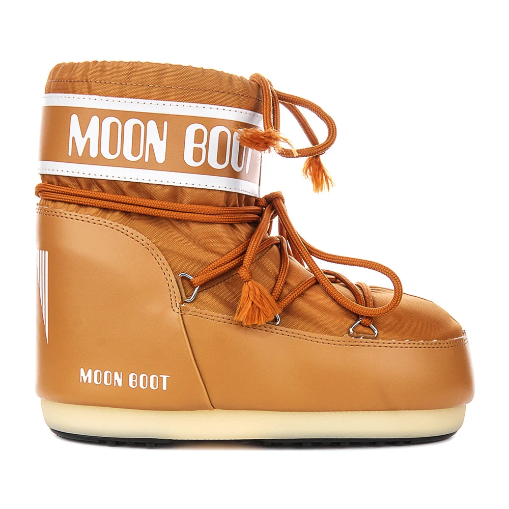 Moon Boot Women's Brown Winter Boots, 6 Uk, Icon Low Nylon Boots