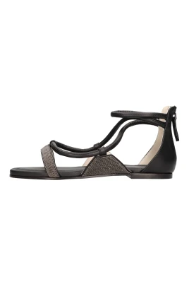 Leather Flat Sandals