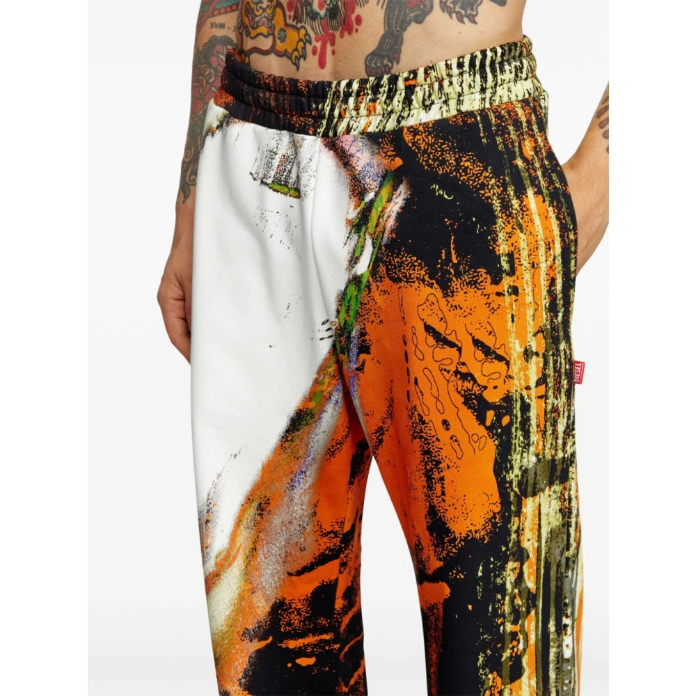 Diesel Pop Print Trainingsbroek Multicolor Heren