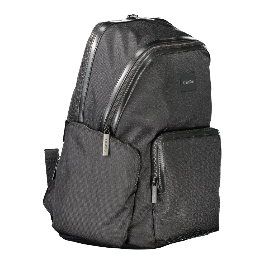 Calvin Klein Zwarte heren rugzak met laptopvak Black Heren