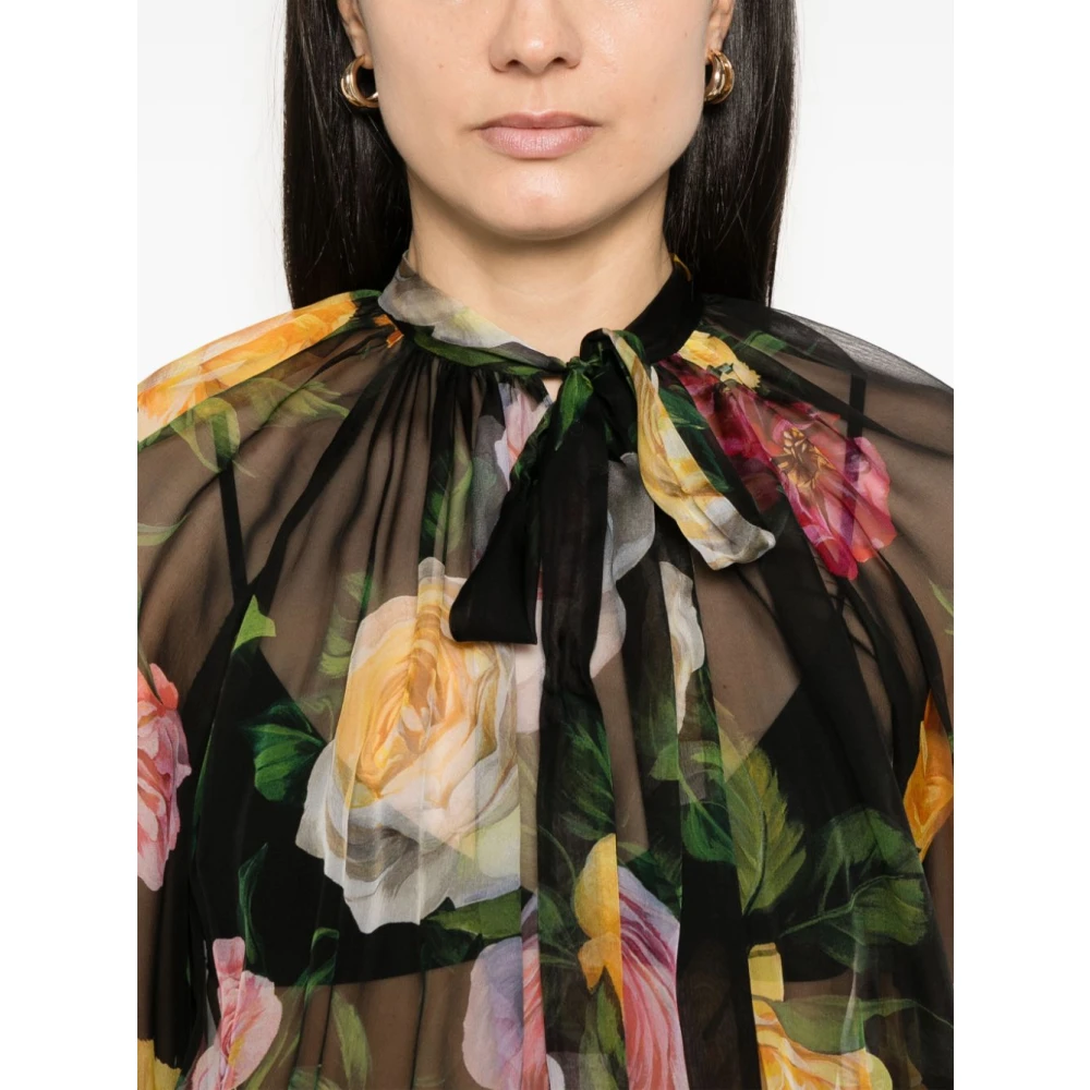 Dolce & Gabbana Elegant Nero E Rosa Topwear Ss25 Multicolor Dames