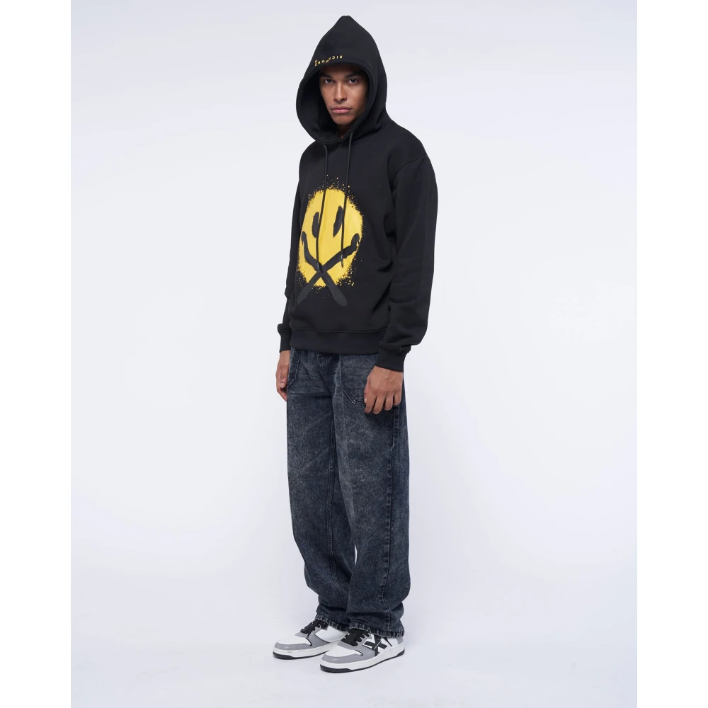 John Richmond Hoodie met warmgestempeld print Black Heren