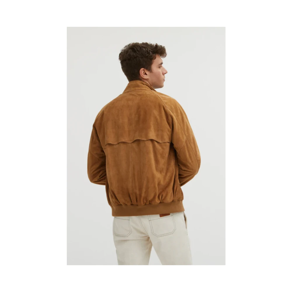 Baracuta Suede Tobacco Jas Brown Heren