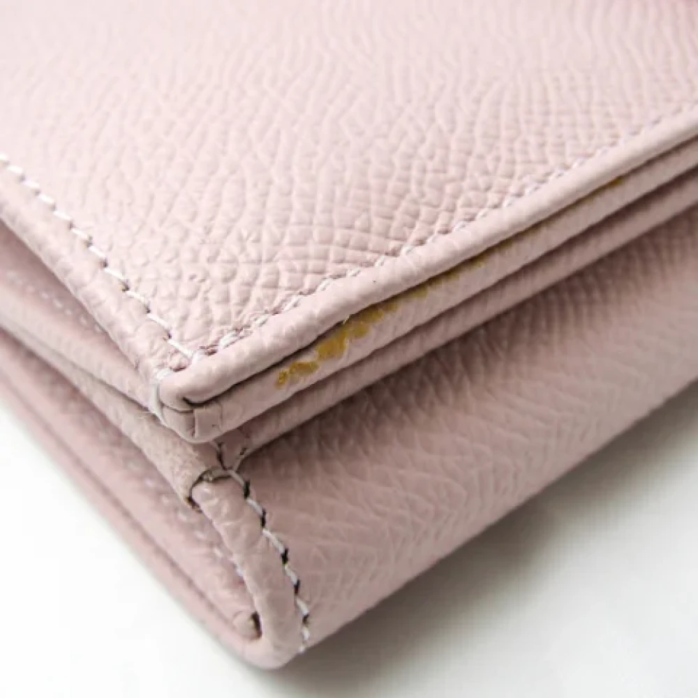 Bvlgari Vintage Pre-owned Leather wallets Pink Dames