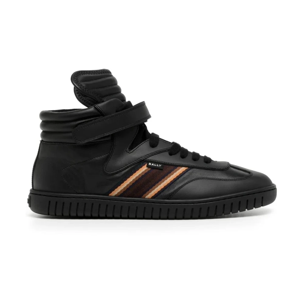 Bally Zwarte Casual Gesloten Platte Sneakers Heren Schoenen